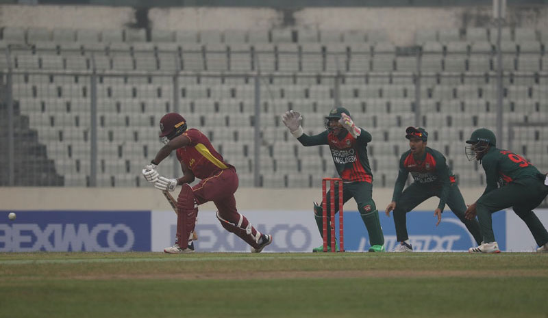 টাইগারদের তাণ্ডবে ১২২ রানেই গুটিয়ে গেল উইন্ডিজ