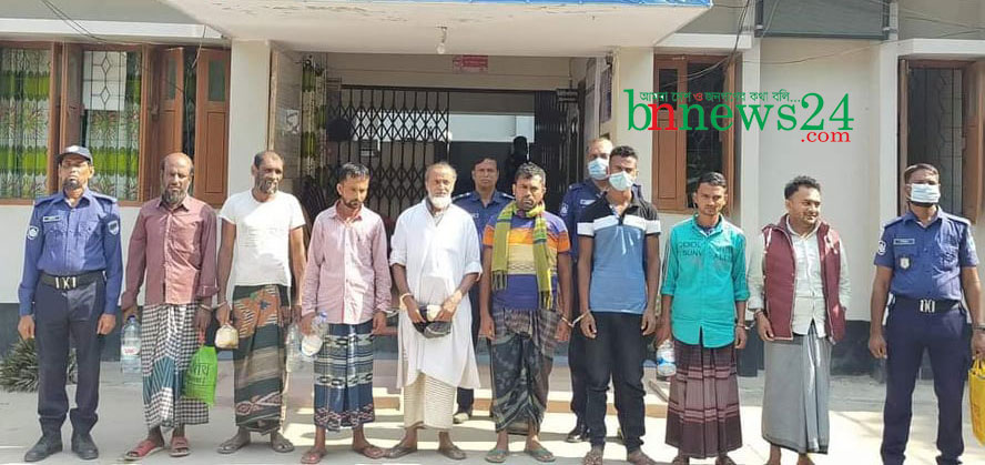 কালিগঞ্জে ওয়ারেন্ট ভুক্ত ১৪ আসামীকে আটক করেছে পুলিশ