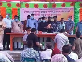 চৌগাছার ইউএনও এনামুল হককে বিদায়ী সংবর্ধনা