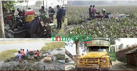 চৌগাছায় অবৈধভাবে বালু উত্তোলনে ব্যবহৃত ৪টি মেশিন জব্দ