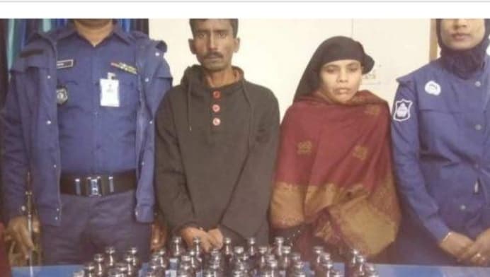  শার্শায় ফেন্সিডিলসহ দুই মাদক ব্যবসায়ীকে আটক