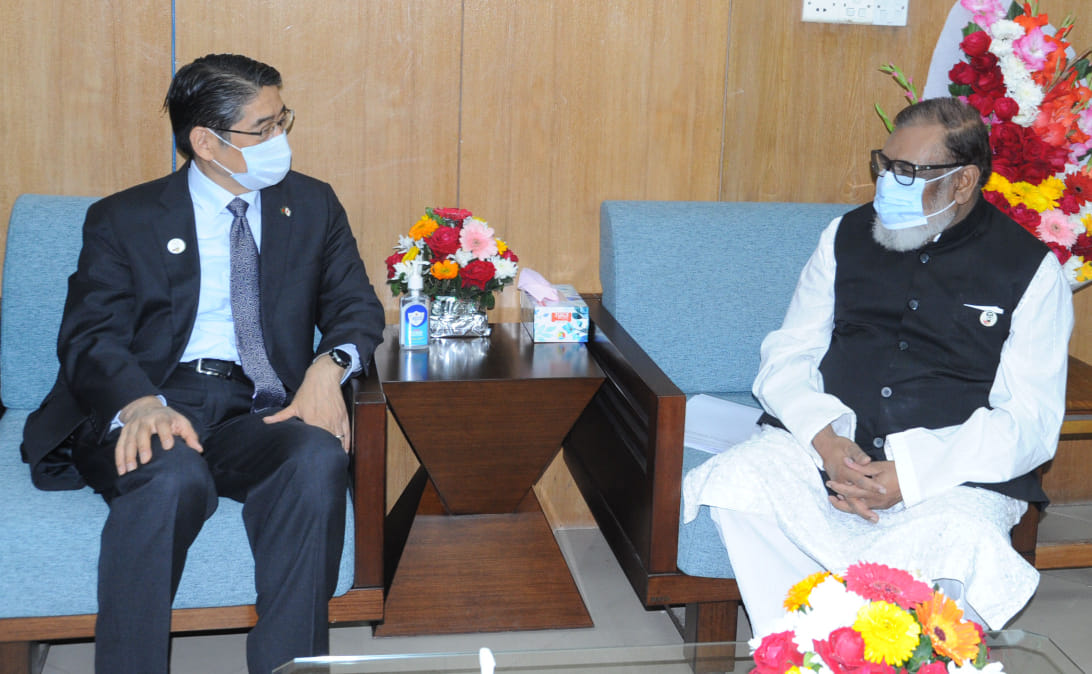 মুক্তিযুদ্ধ বিষয়ক মন্ত্রীর সাথে জাপানের রাষ্ট্রদূতের সাক্ষাৎ 