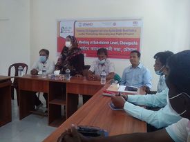 চৌগাছায় বাল্য বিবাহ ও নারী নির্যাতন প্রতিরোধে এডভোকেসী সভা