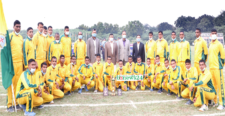 আন্তঃঘাঁটি এ্যাথলেটিক্স প্রতিযোগিতায় চ্যাম্পিয়ন বীরশ্রেষ্ঠ মতিউর রহমান দল