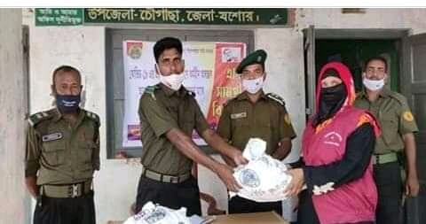 চৌগাছায় ত্রাণ পেলেন আনসার-ভিডিপির ৫০ পরিবার