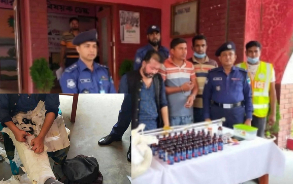 বেনাপোলে পঙ্গু সেজে মাদক পাচারের সময় আটক ২