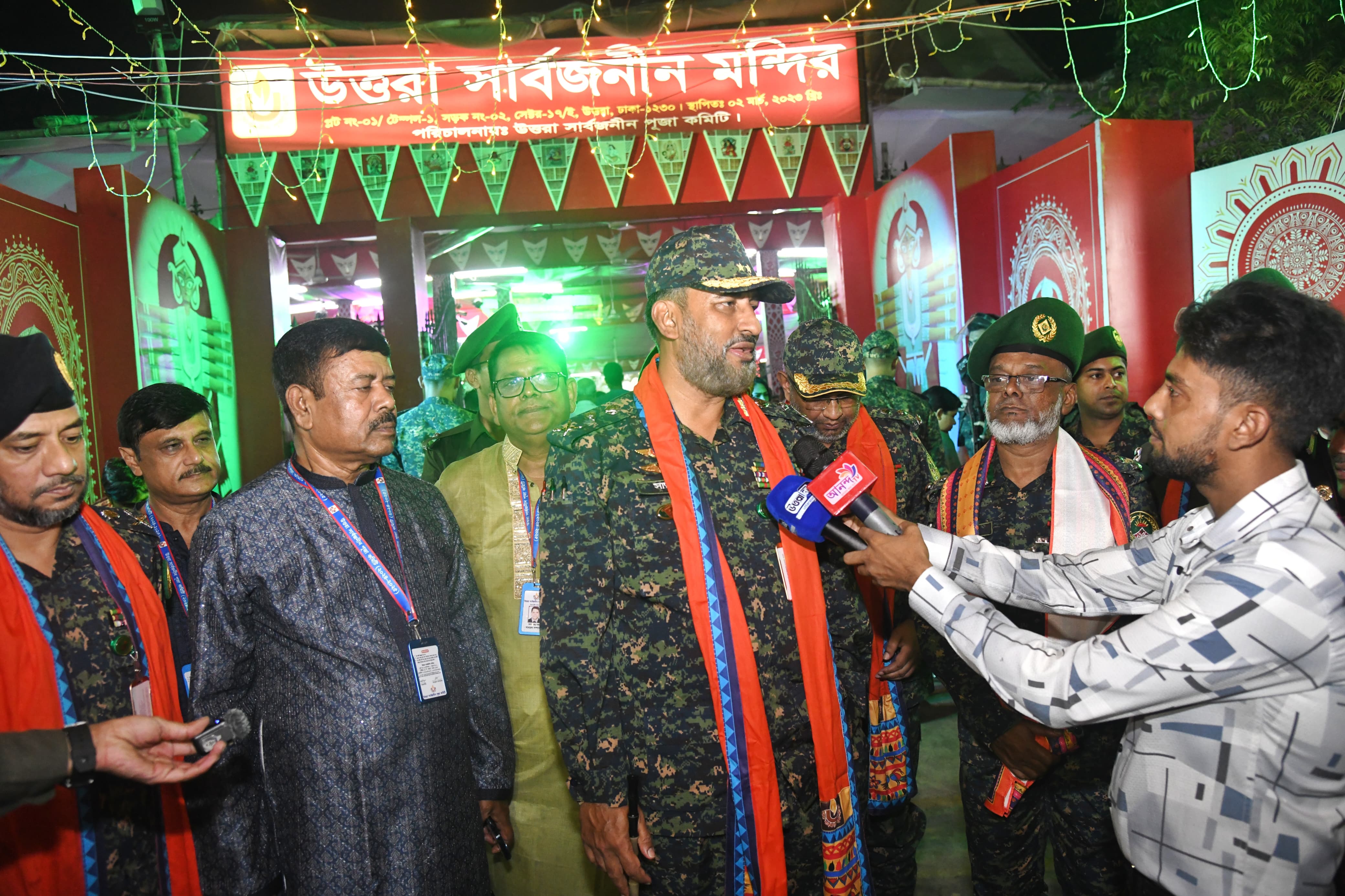 দুর্গাপূজার নিরাপত্তায় সর্বোচ্চ সতর্ক আনসার