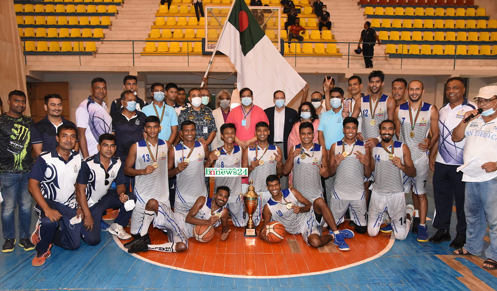 বঙ্গবন্ধু ফেডারেশন কাপ-২০২০ বাস্কেটবলে চ্যাম্পিয়ন নৌবাহিনী