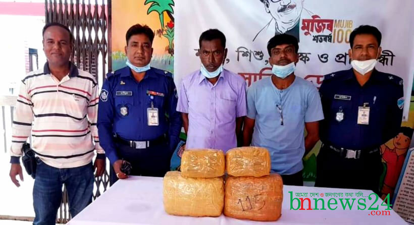 শার্শায় গাঁজাসহ দুই মাদক ব্যবসায়ী আটক