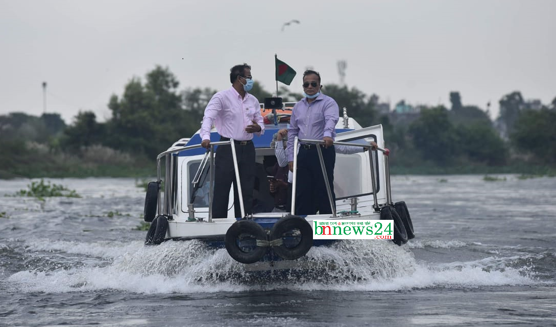 ঢাকার চারপাশের নদীসমূহ পরিদর্শন করলেন পানি সম্পদ প্রতিমন্ত্রী জাহিদ ফারুক