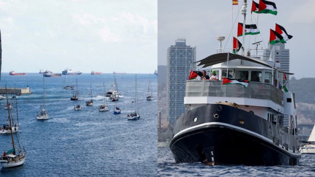 বিশ্ববিবেক নাড়া দিল ফ্লোটিলা, গাজার পথে পথে ইসরায়েলি বাধা