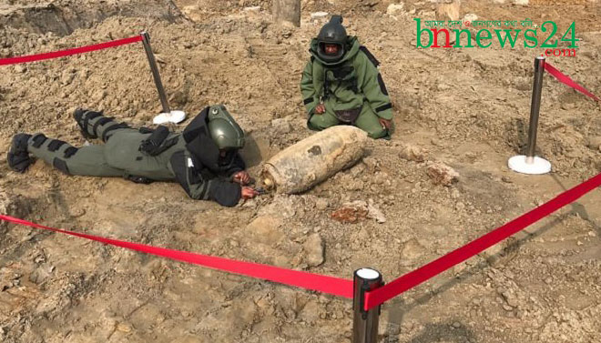 আবারও শাহজালাল বিমানবন্দরে  ২৫০ কেজি বোমা উদ্ধার