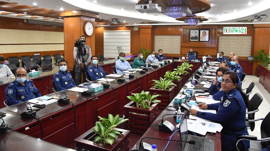 এনডিসি টিমের সাথে পুলিশের ভার্চুয়াল সভা