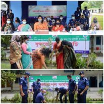 যশোর পুলিশ নারী কল্যাণ সমিতির আয়োজনে বৃক্ষরোপণ কর্মসূচি অনুষ্ঠিত