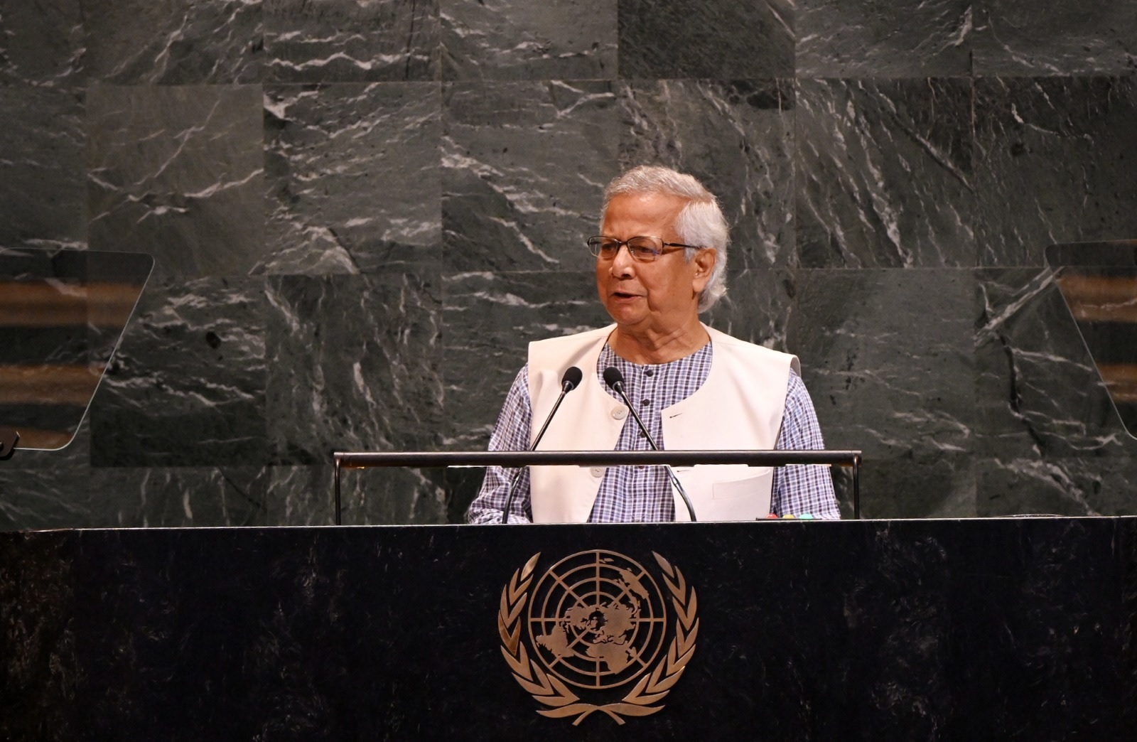 স্বাধীন ফিলিস্তিন প্রতিষ্ঠা করে দ্বিরাষ্ট্রভিত্তিক সমাধানের দাবি প্রধান উপদেষ্টার